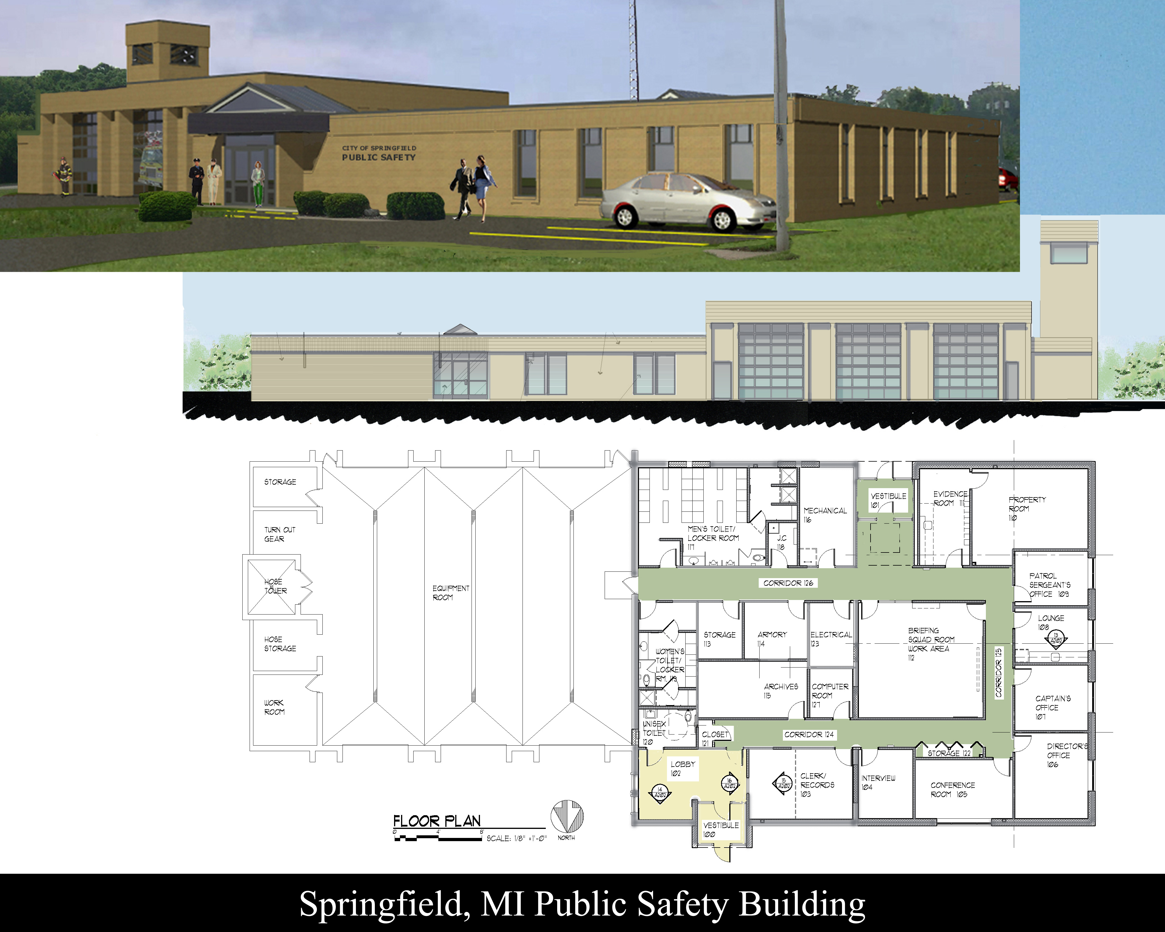 Public Safety Addition – Design-Build, Springfield, MI